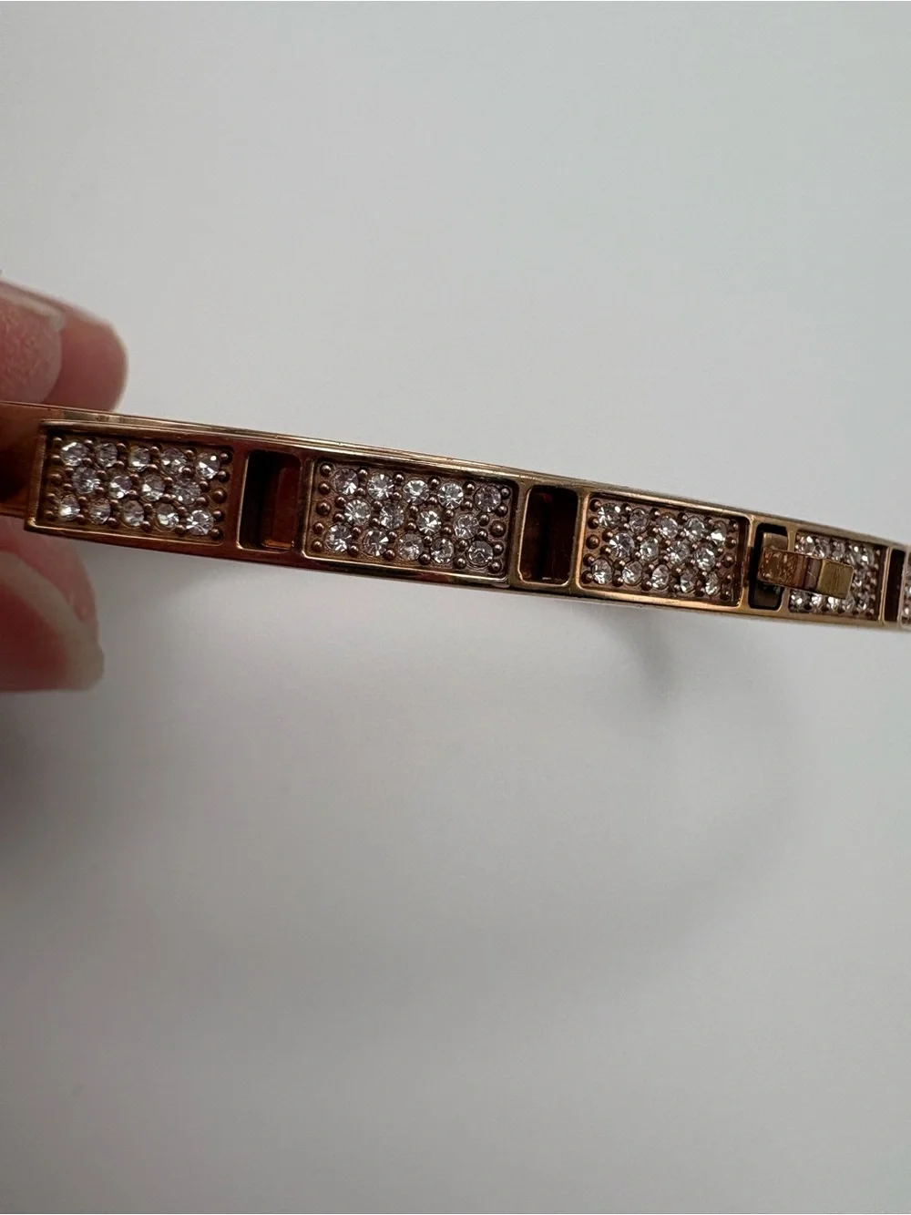Michael Kors Rose Gold Pavé Link Bracelet